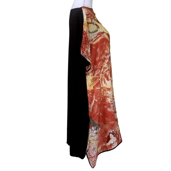 Sami Lott of New Orleans art-to-wear silk tunic/dress, artsy, colorful, one size - Picture 2 of 5